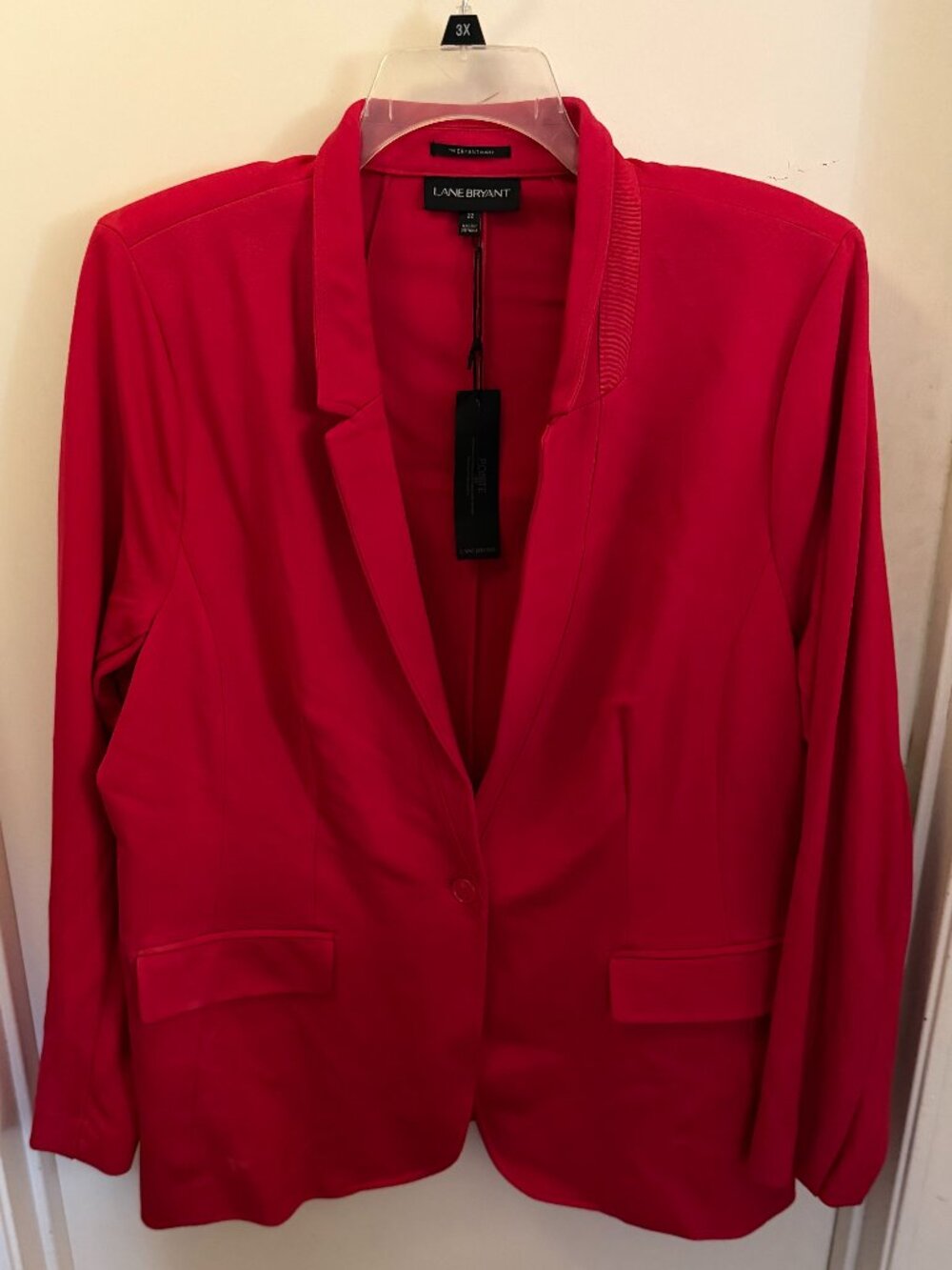 Lane Bryant Red Blazer W 22